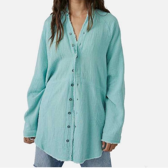 Free People Tops - FREE PEOPLE SUMMER DAYDREAM RAW EDGE TOP XS S M